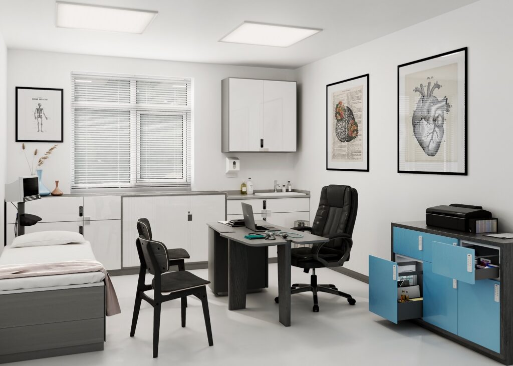 Locks on shared office cabinets